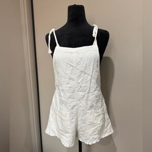 Billabong White Beach Overalls